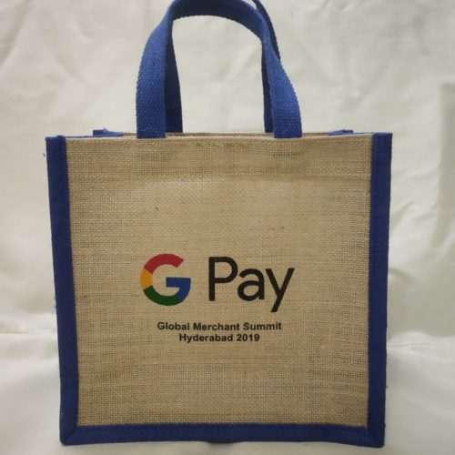 Jute Bag with Gpay print