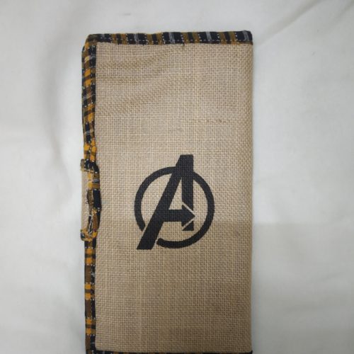Avengers Logo Print Passport Holder